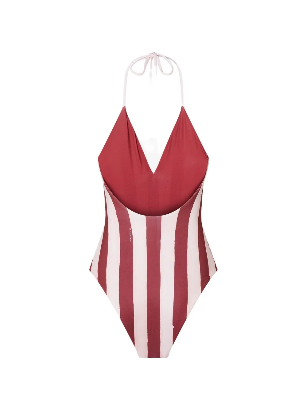 FENDI Pequin omkeerbaar badpak Rood