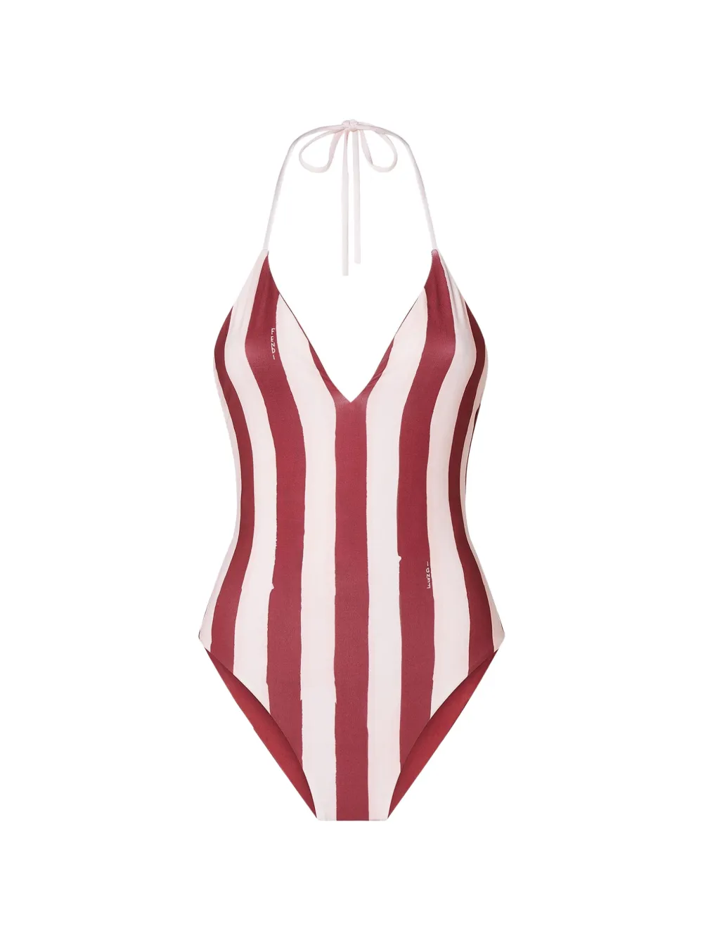 FENDI Pequin reversible swimsuit - Rosso