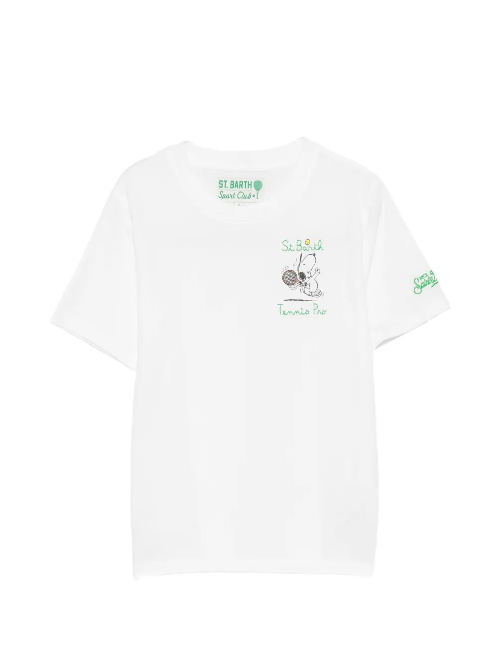 MC2 Saint Barth Kids x Peanuts Portofino katoenen T-shirt met Snoopy-print Wit
