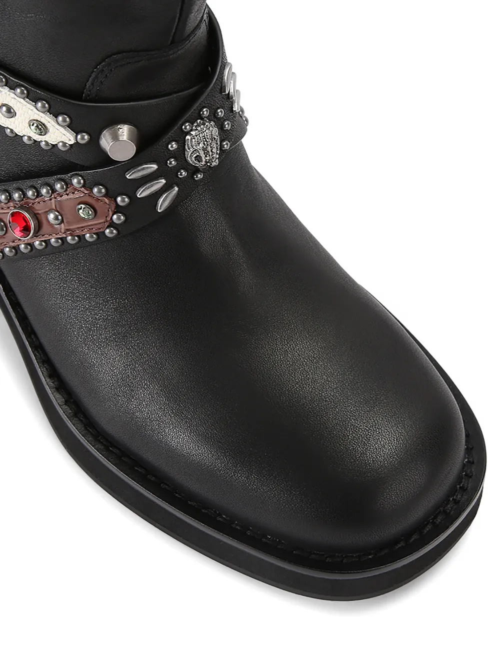 Kurt Geiger London Western studded biker boots Zwart