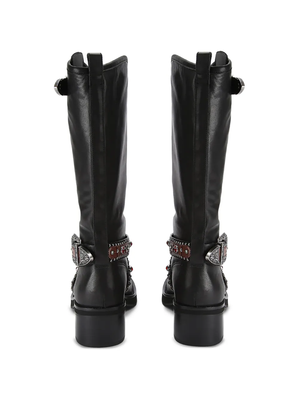 Kurt Geiger London Western studded biker boots Zwart