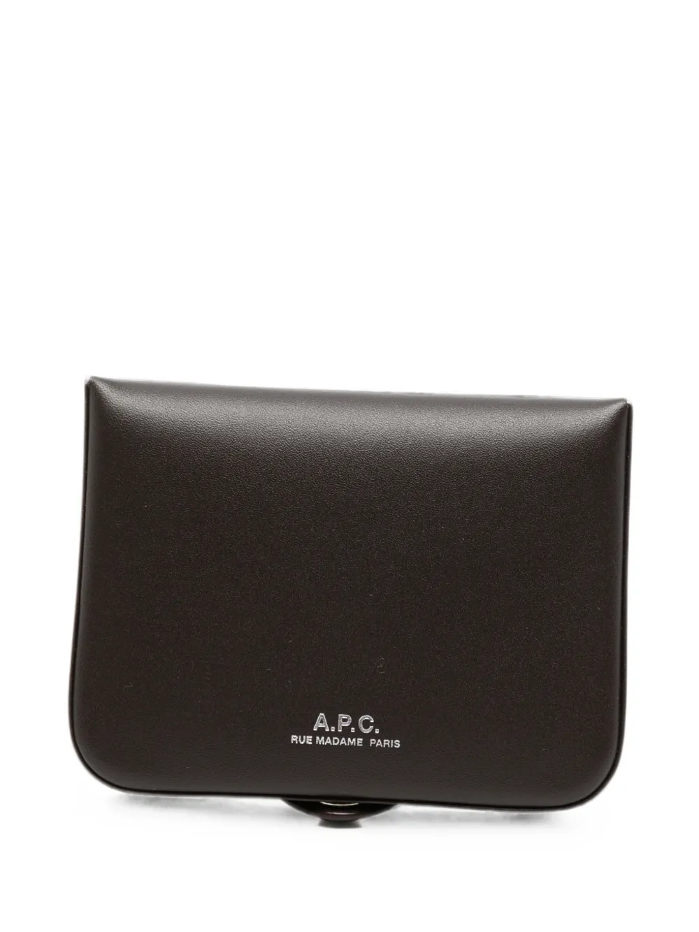 A.P.C. leather cardholder - Marrone