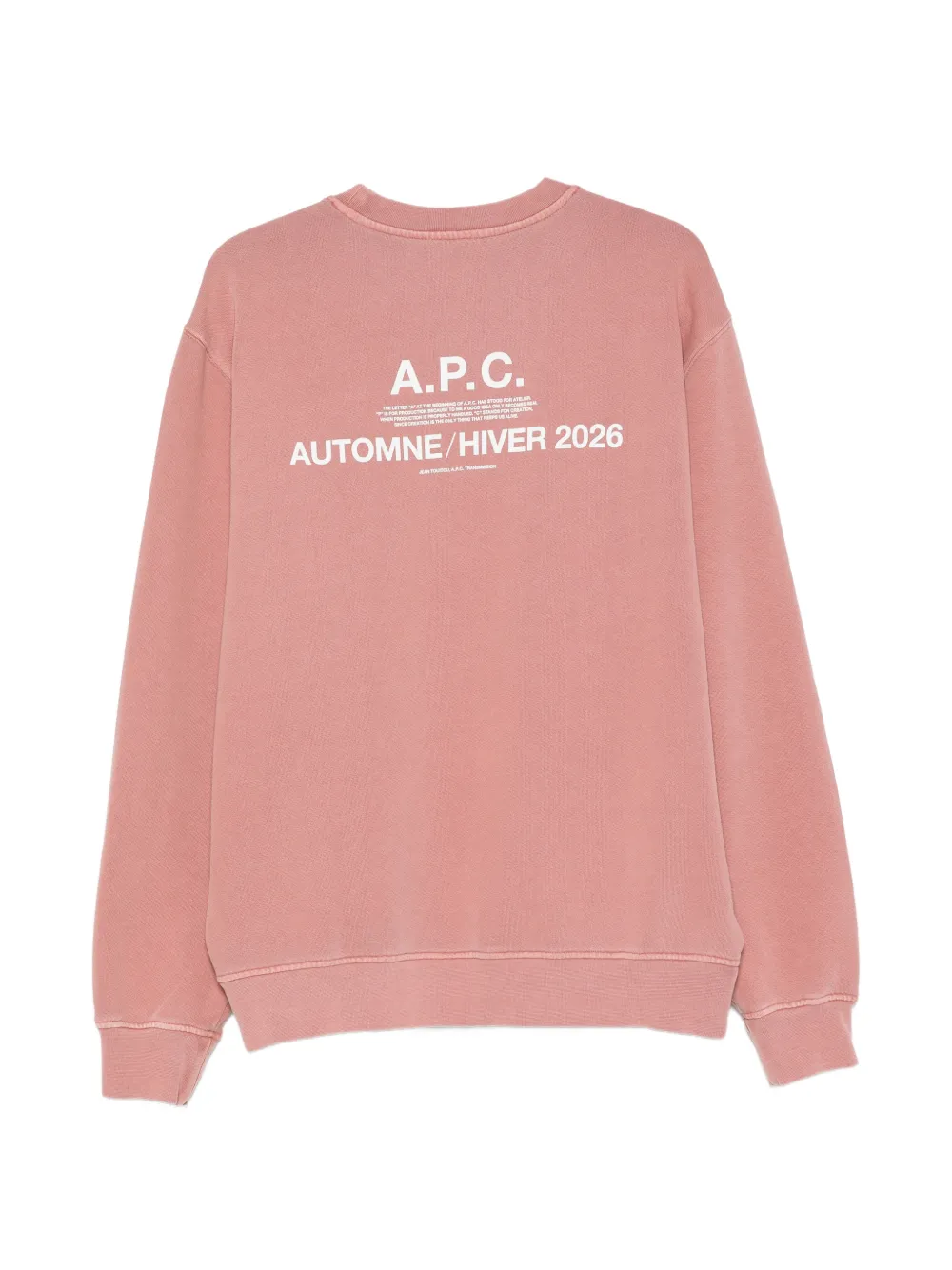A.P.C. Sweater met logoprint Roze