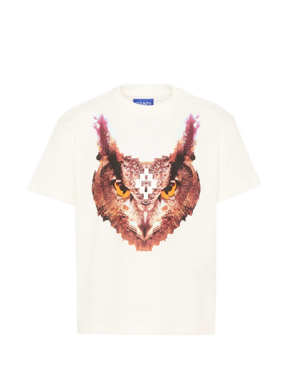 COUNTY OF MILAN owl-print T-shirt - Toni neutri