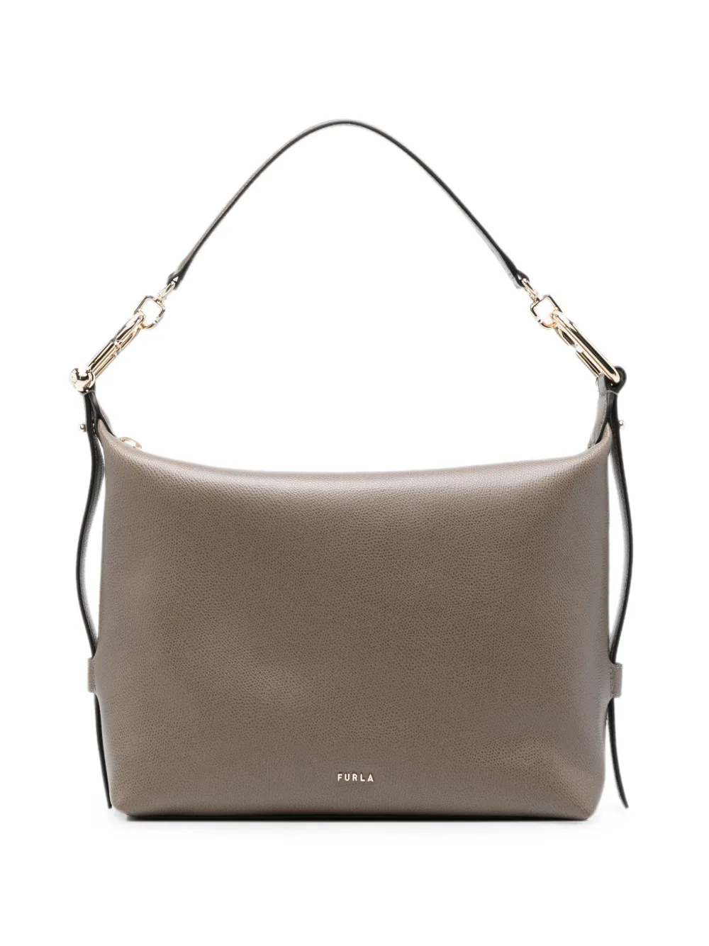 Furla grained-leather chain-link tote bag - Grigio