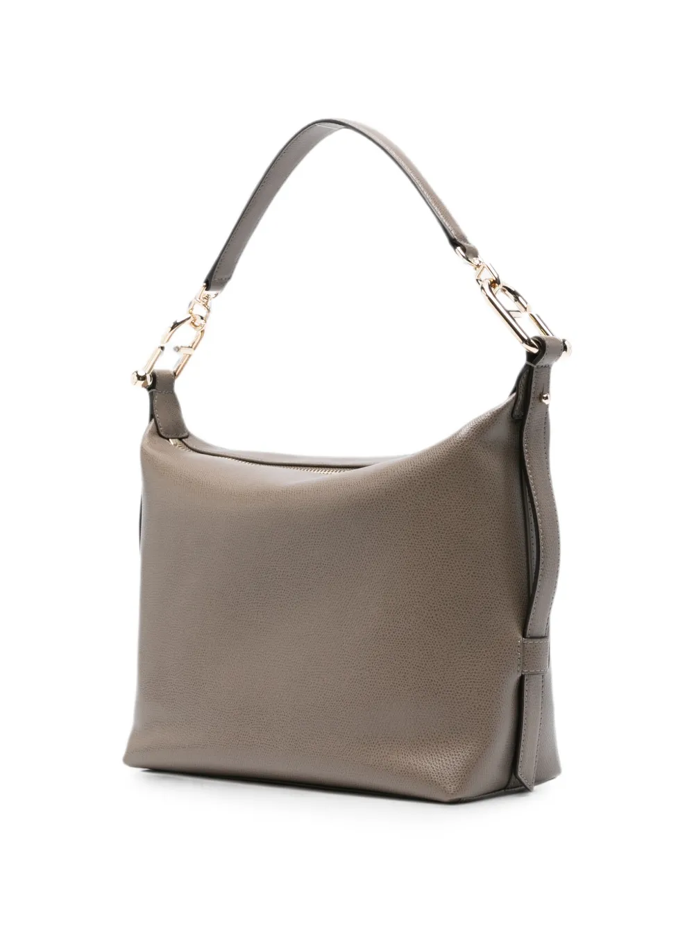 Furla Shopper van bewerkt leer met schakelketting Grijs