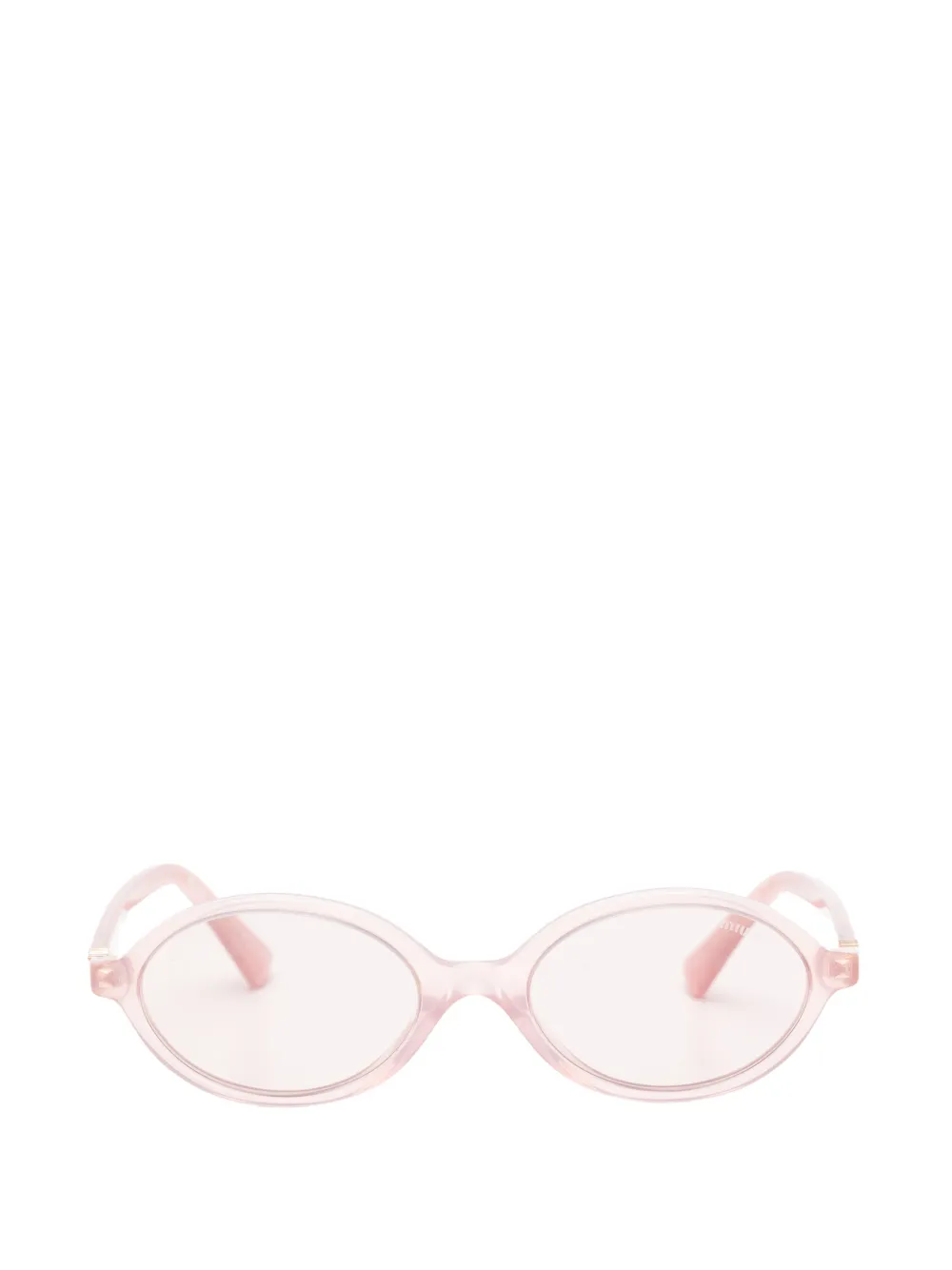 Miu Eyewear Zonnebril met ovalen montuur Roze