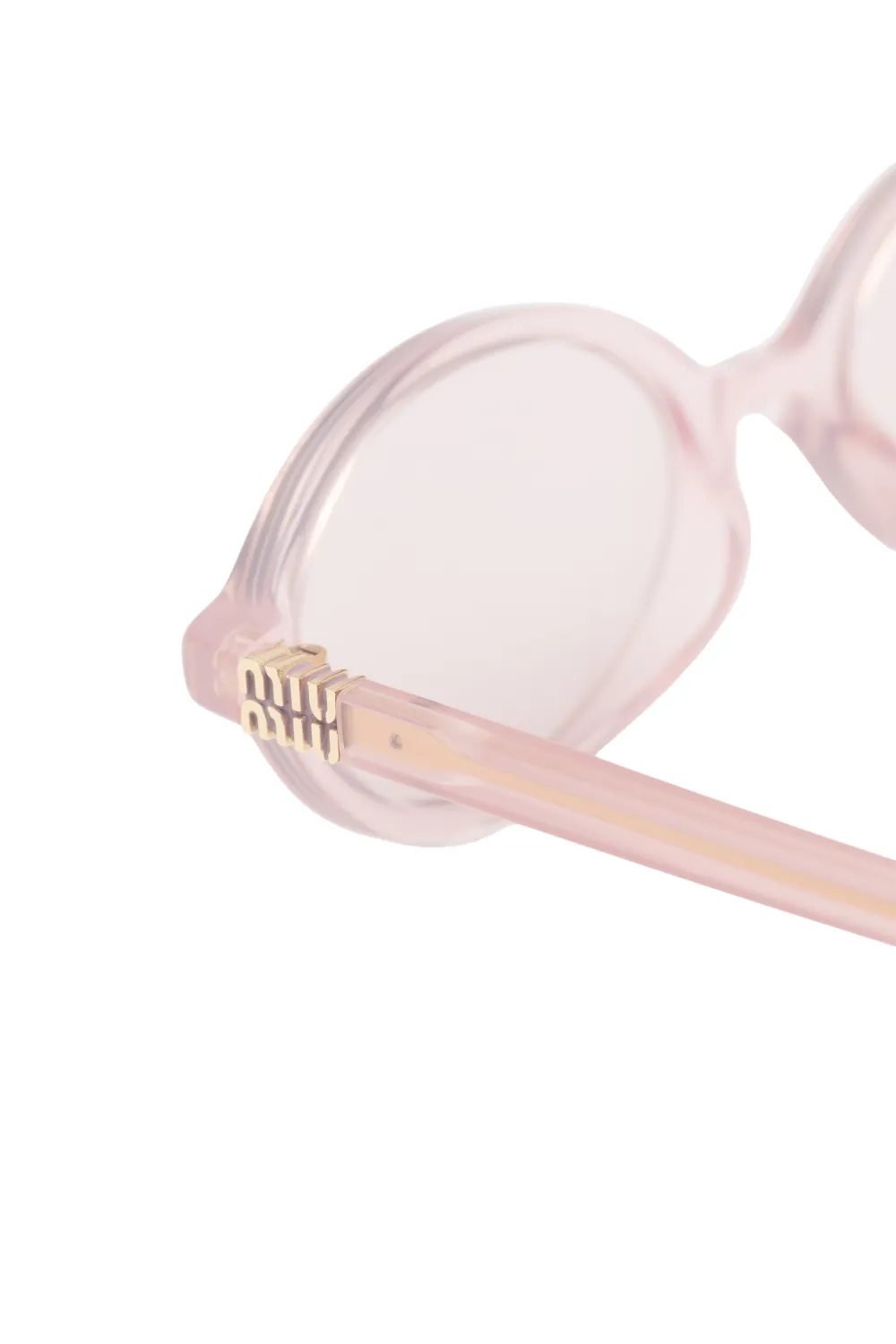Miu Eyewear Zonnebril met ovalen montuur Roze