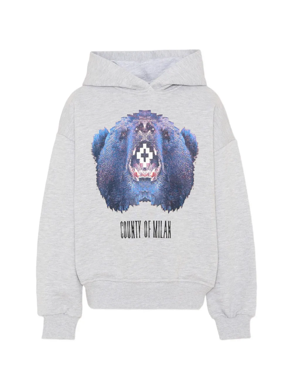 COUNTY OF MILAN graphic-print hoodie - Grigio