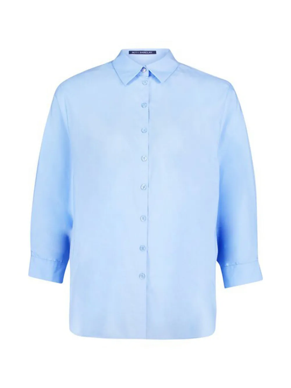 Betty Barclay gathered-back classic-collar shirt Blauw