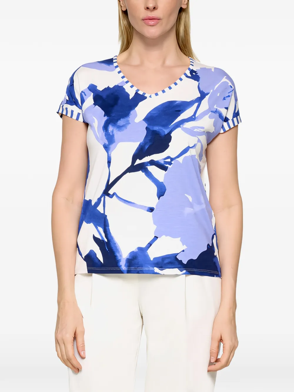  Betty Barclay Top Con Estampado Floral - Azul 