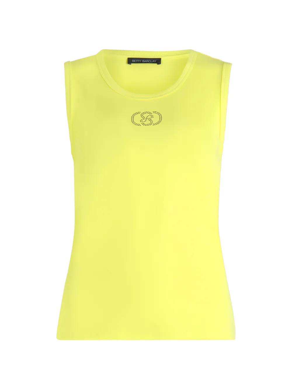 Betty Barclay Top a coste con decorazione logo - Giallo