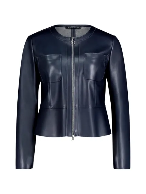 Betty Barclay zip-up peplum-hem jacket
