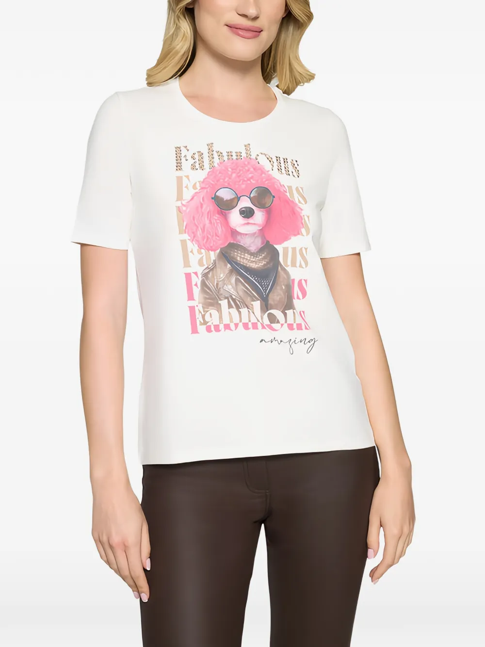 Betty Barclay T-shirt met print Wit