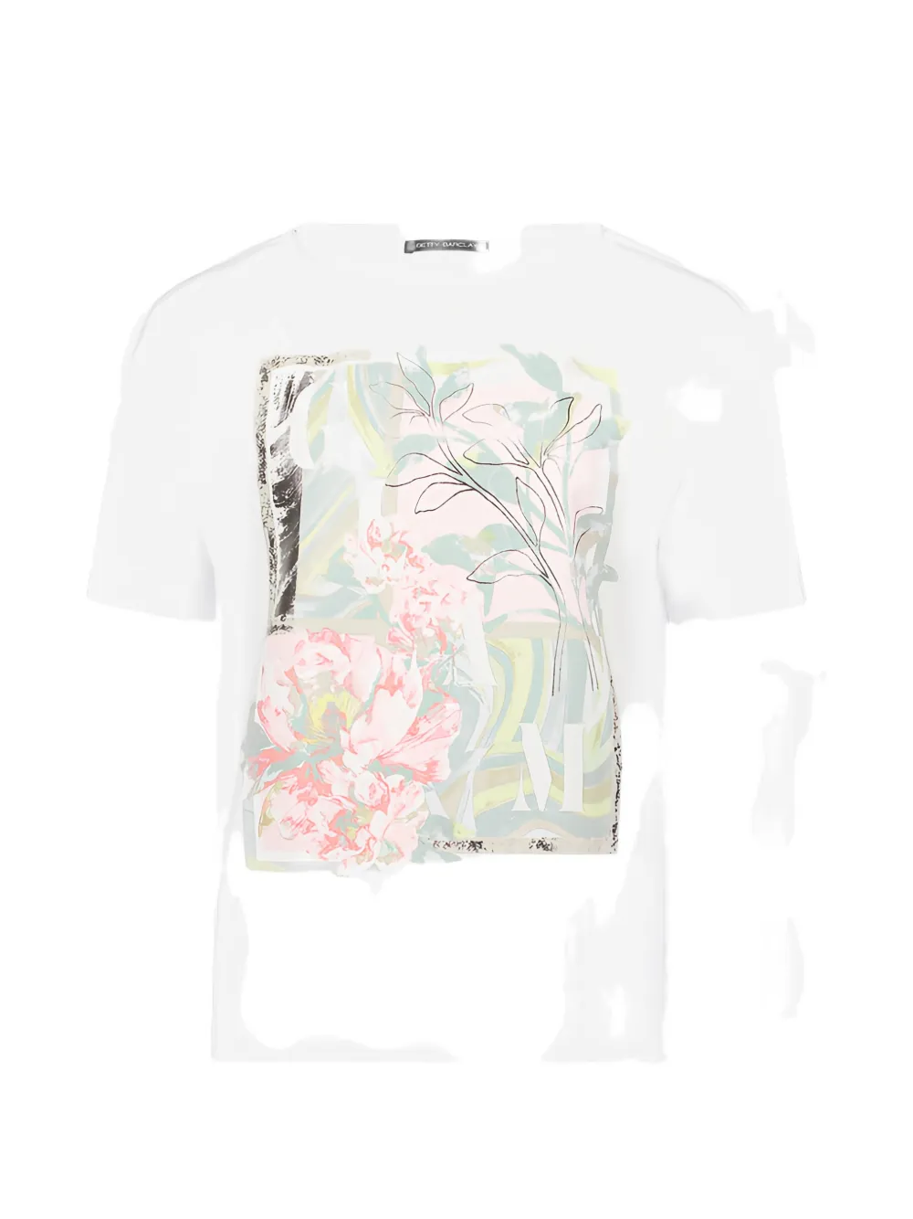 Betty Barclay T-shirt a fiori - Bianco