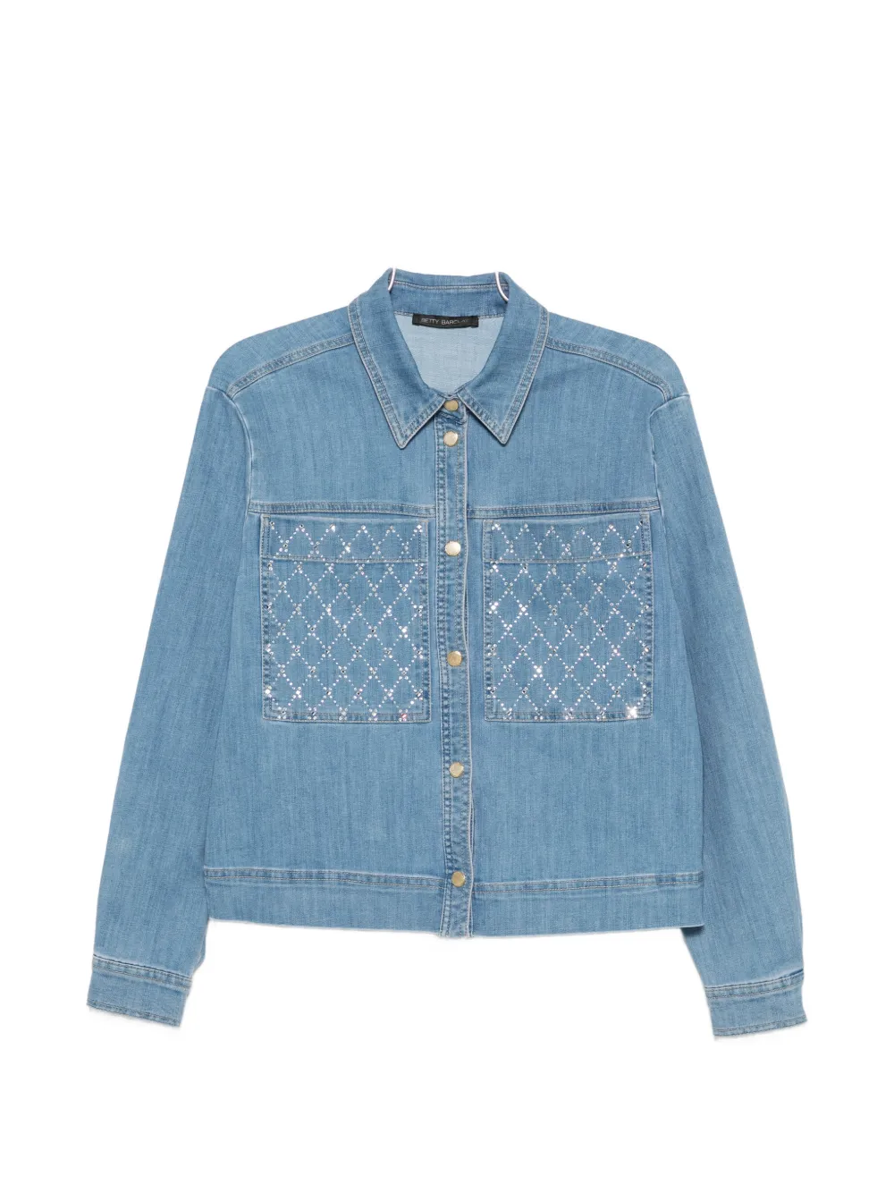 Betty Barclay embellished-pocket shirt - Blau