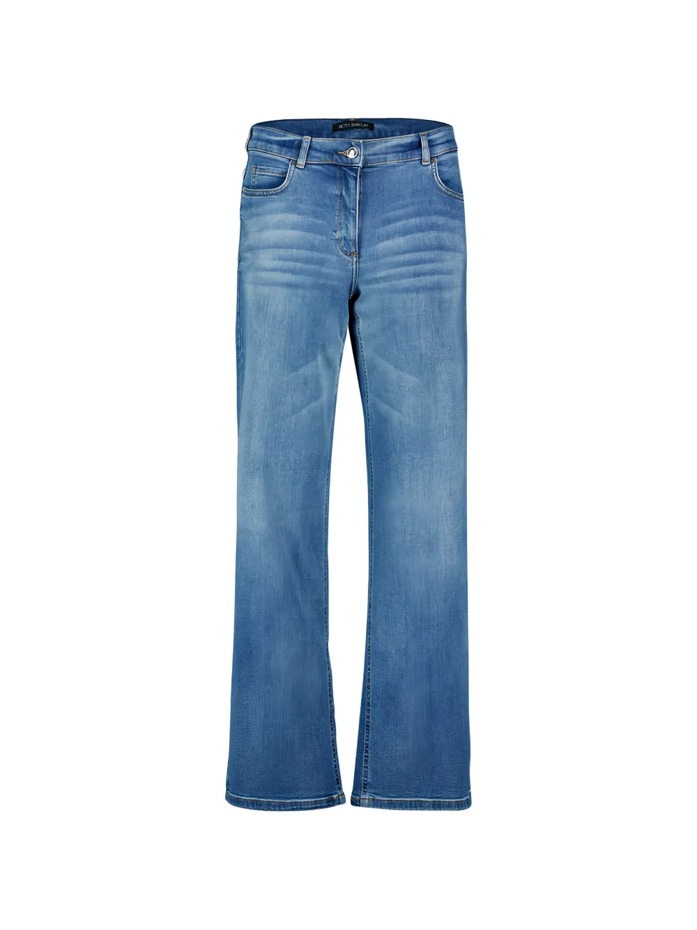 Betty Barclay faded-effect crystal-embellished jeans - Blu