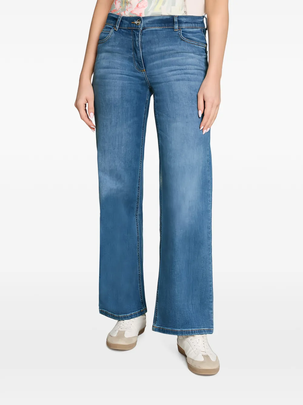 Betty Barclay Jeans verfraaid met kristallen en vervaagd effect Blauw