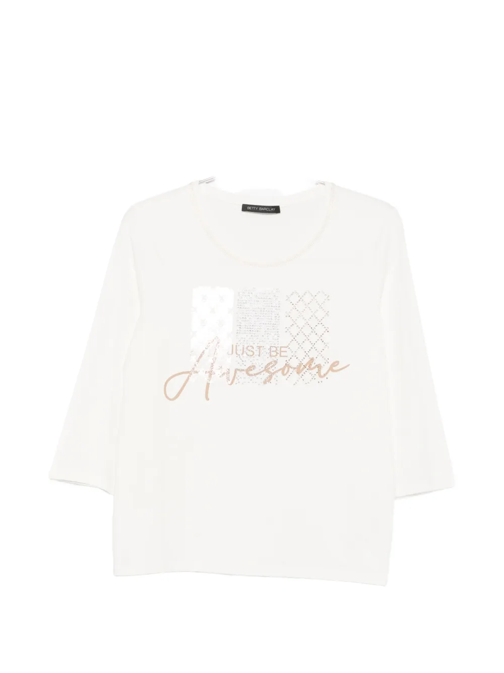 Betty Barclay graphic-print three-quarter sleeve T-shirt - Bianco