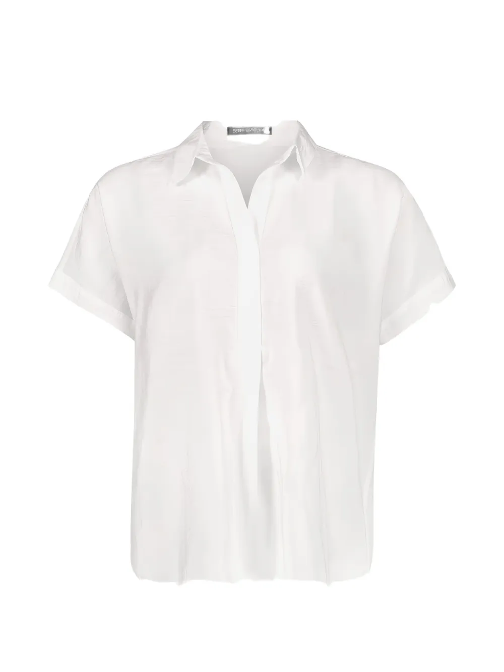 Betty Barclay short-sleeve collared blouse - Bianco