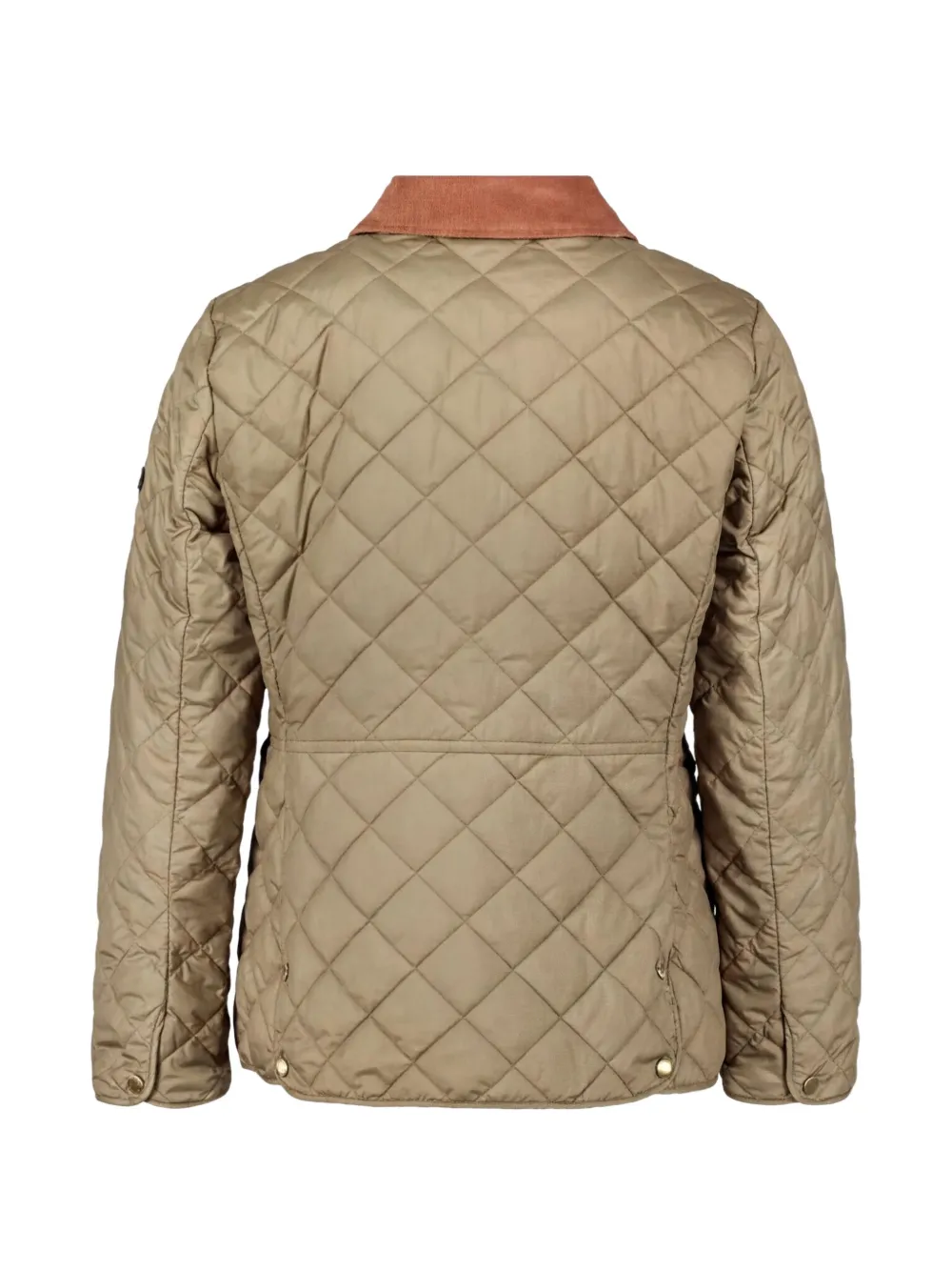 Betty Barclay quilted corduroy-collar jacket Groen