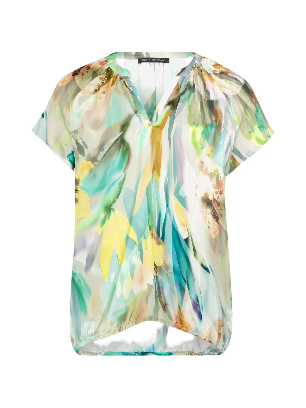 Betty Barclay floral-print elasticated-hem top - Toni neutri