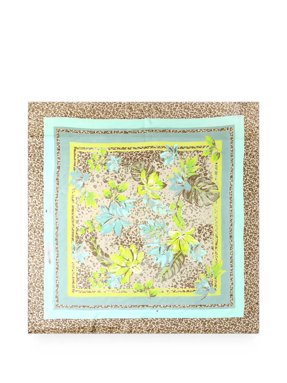 Betty Barclay Foulard leopardato a fiori - Marrone