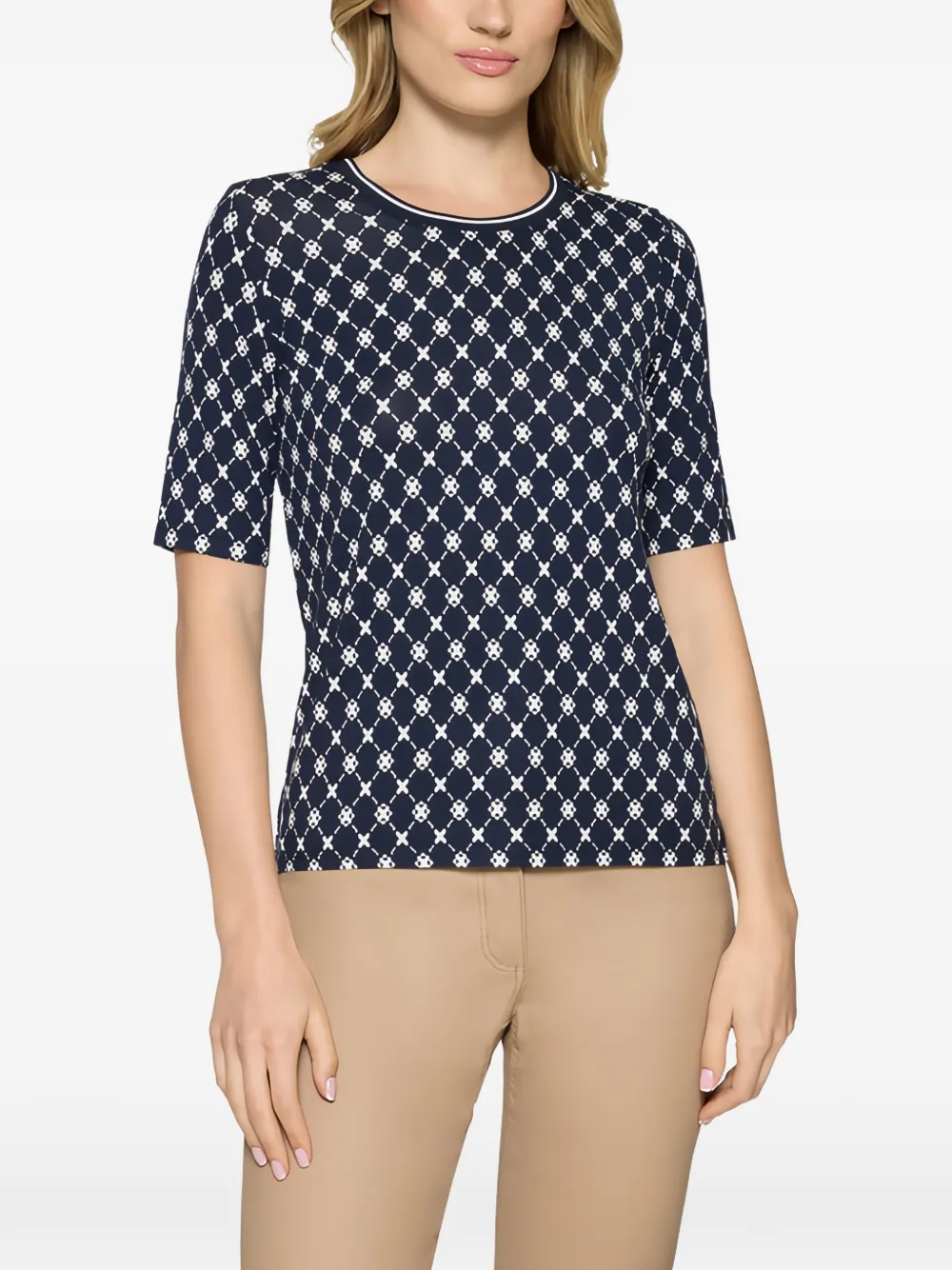 Betty Barclay T-shirt met geometrische print Blauw
