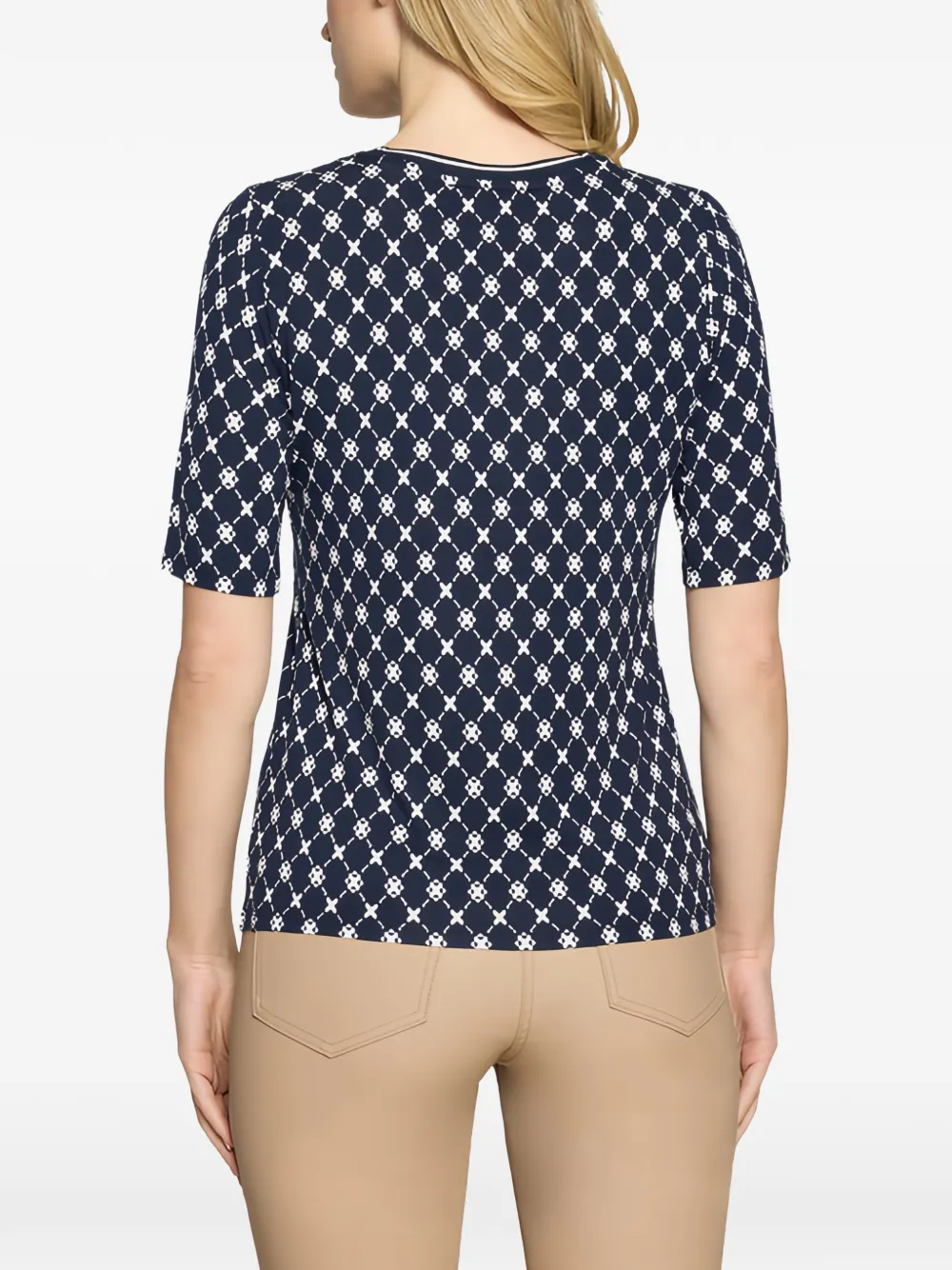 Betty Barclay T-shirt met geometrische print Blauw