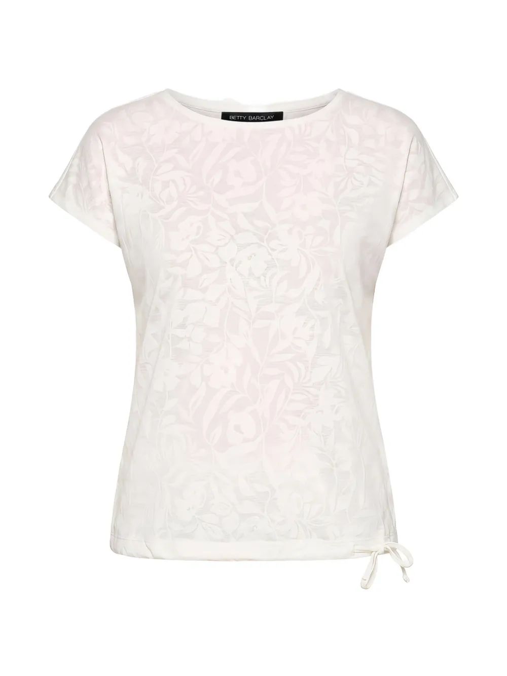 Betty Barclay floral-print drawstring T-shirt - Bianco