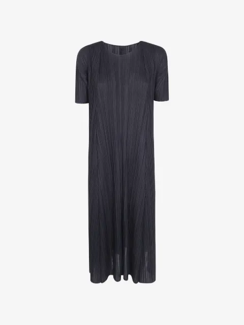 Pleats Please Issey Miyake vestido midi con detalle de pliegues