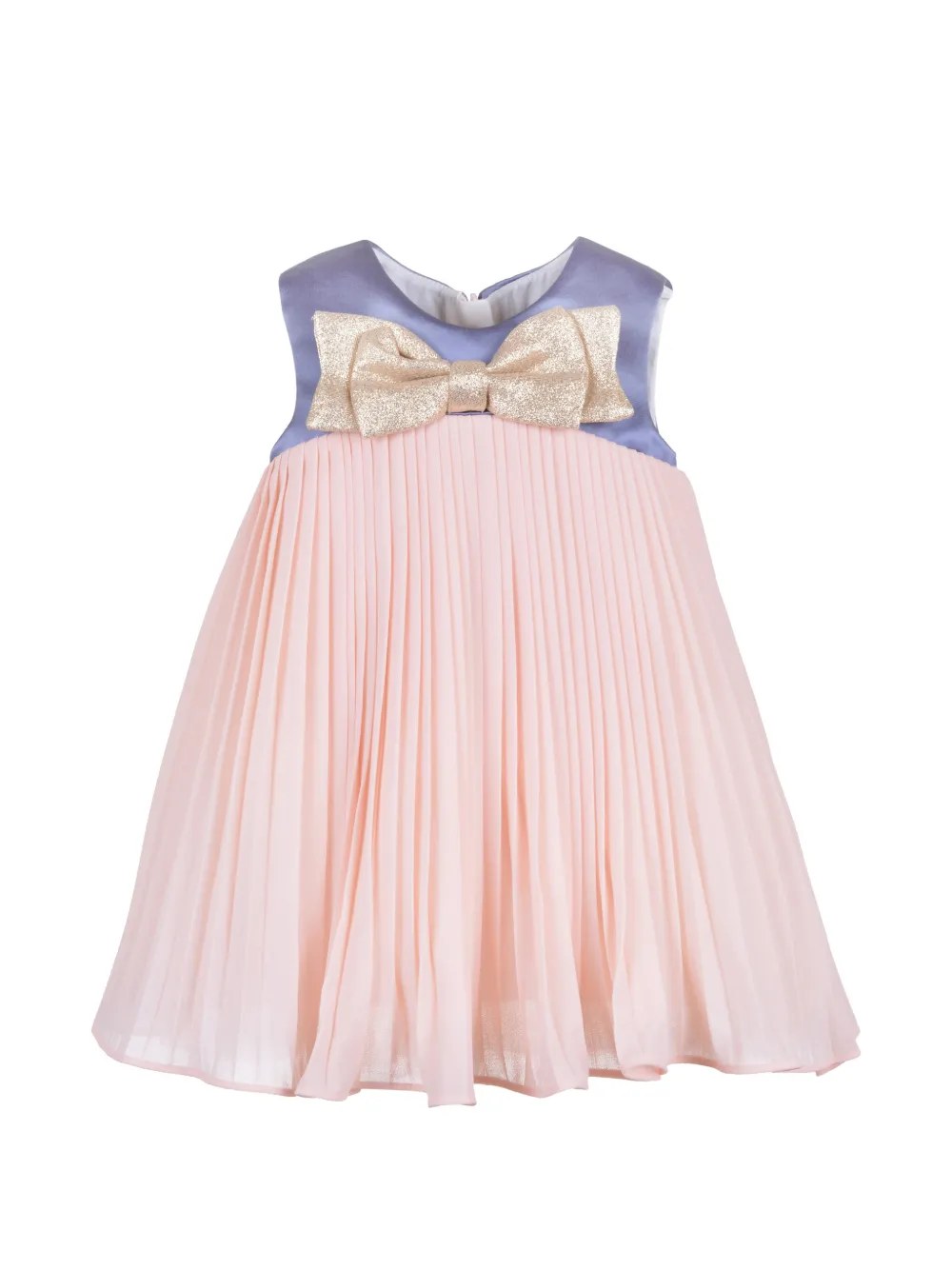 Hucklebones London pleated bow-detail dress - Rosa