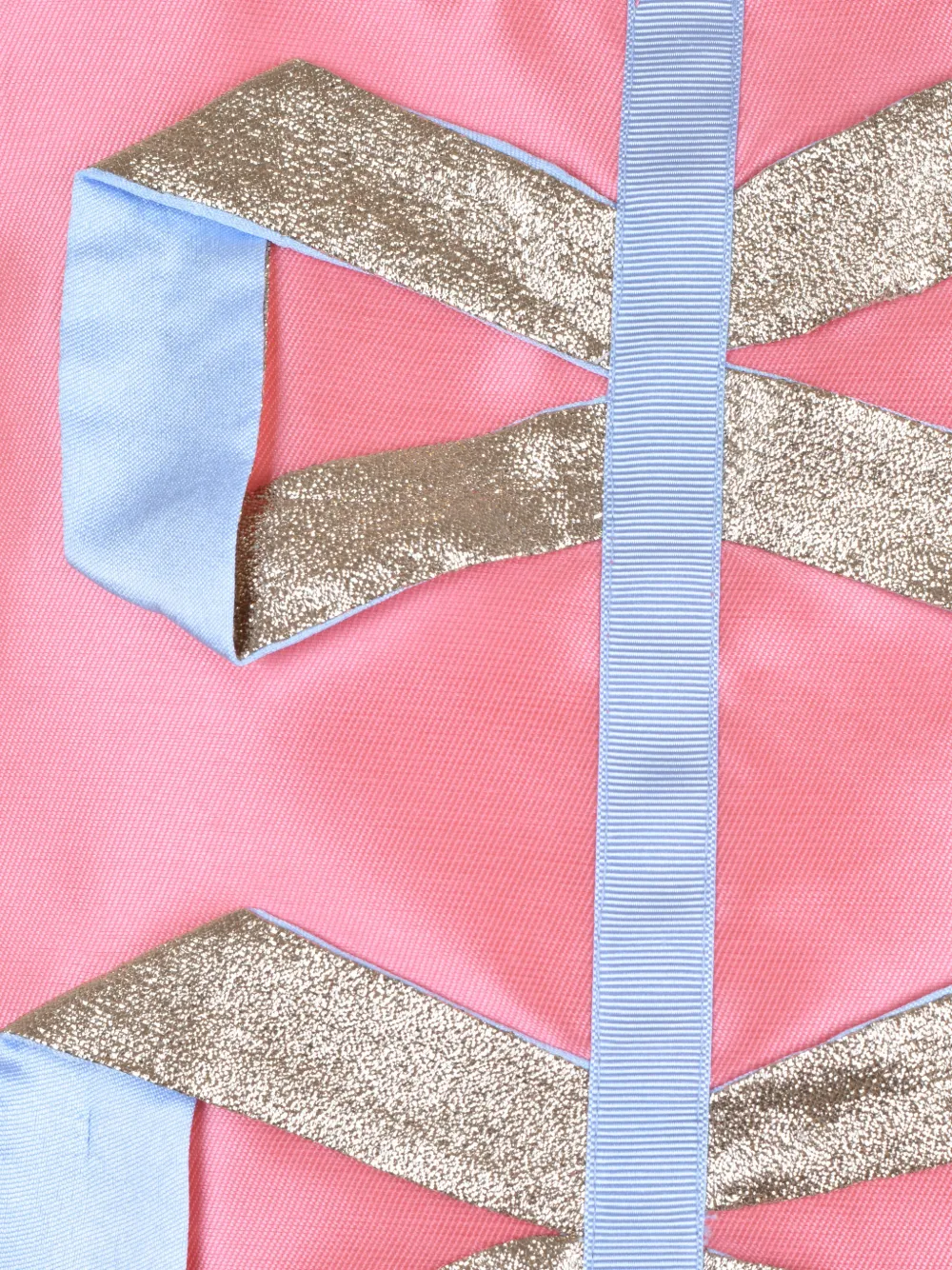 Hucklebones London Origami Ribbon mini-shiftjurk met strik Roze