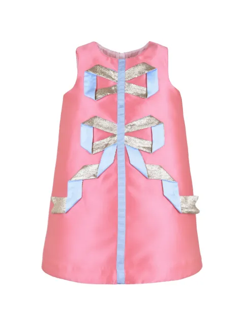 Hucklebones London vestido corto suelto con cinta de origami