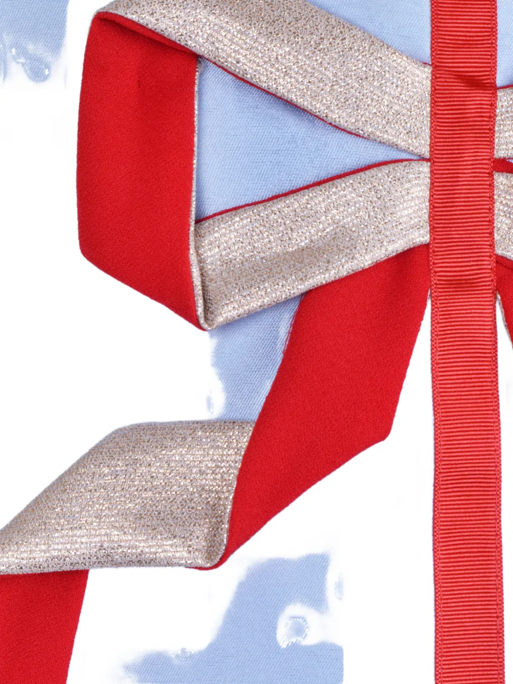 Hucklebones London Origami Ribbon dress Blauw