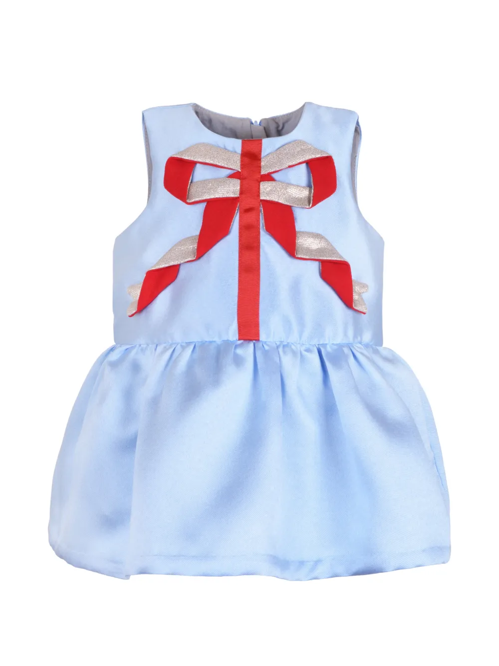 Hucklebones London Origami Ribbon dress and bloomers set Blauw