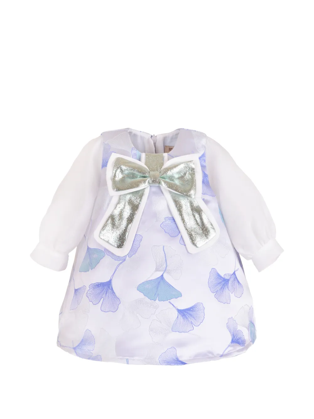 Hucklebones London gilded bow shift dress set (set of two) - Bianco