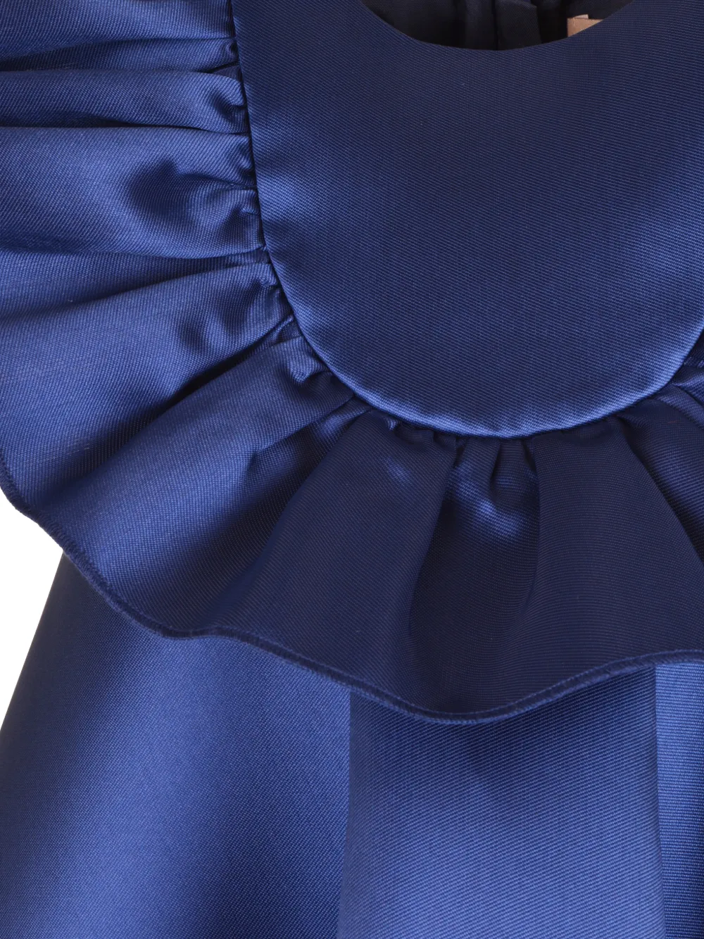 Hucklebones London ruffle-bib trapeze dress Blauw