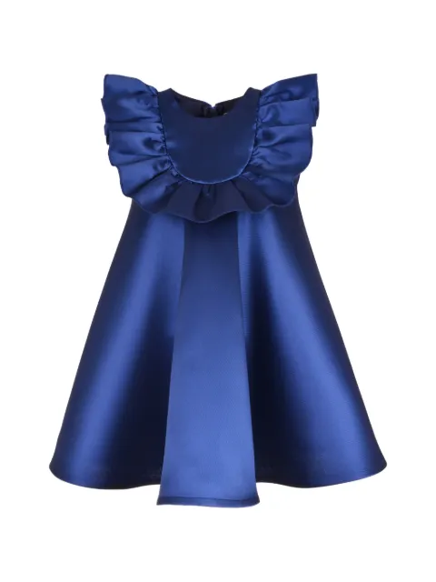 Hucklebones London ruffle-bib trapeze dress