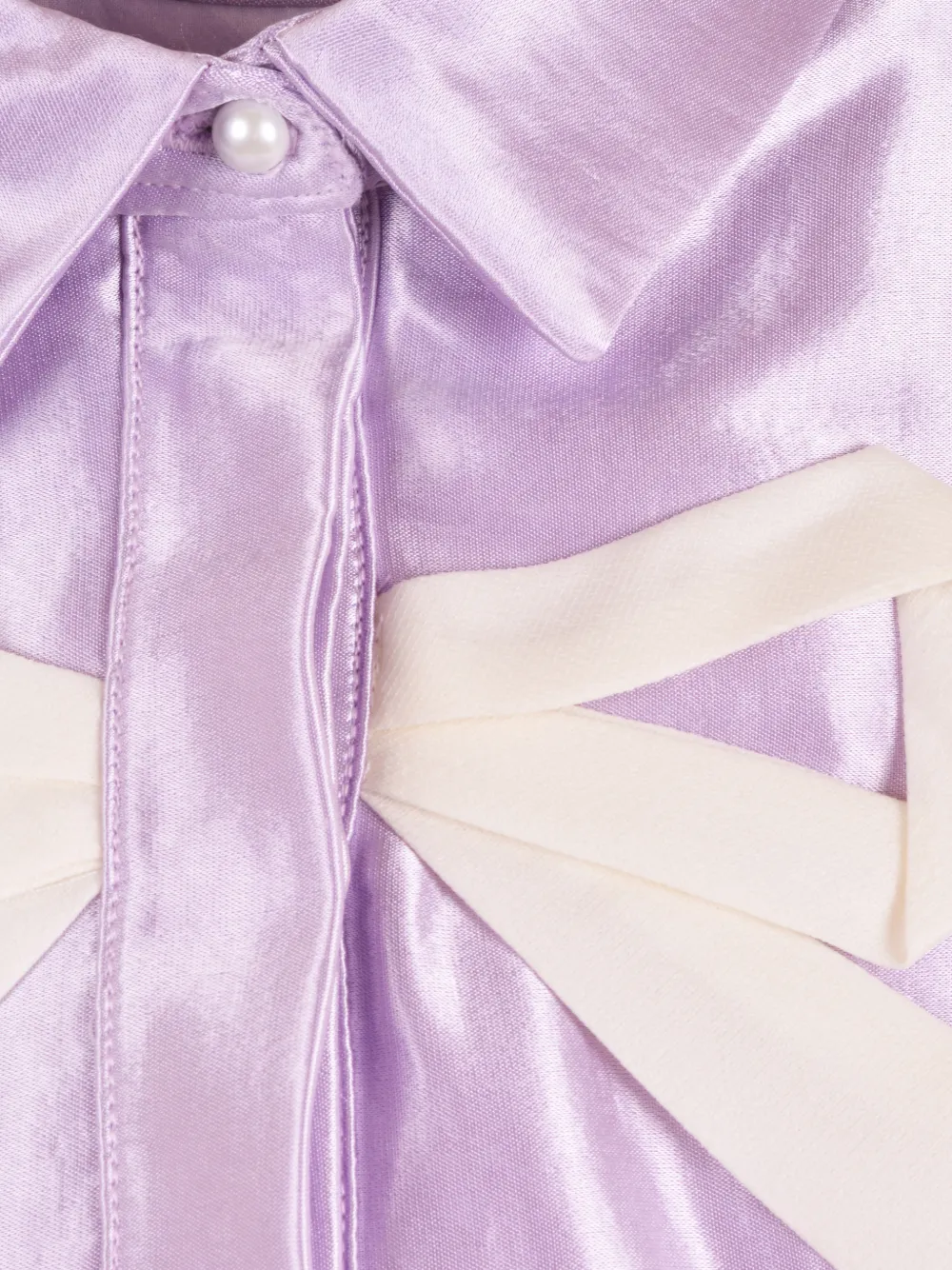 Hucklebones London Blousejurk verfraaid met strik Paars
