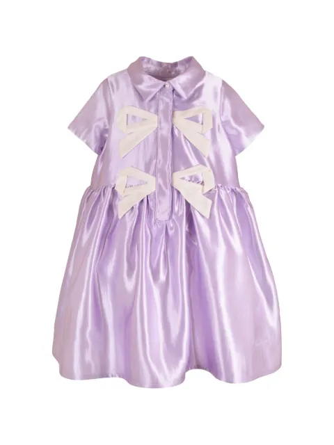 Hucklebones London bow-embellished shirt dress