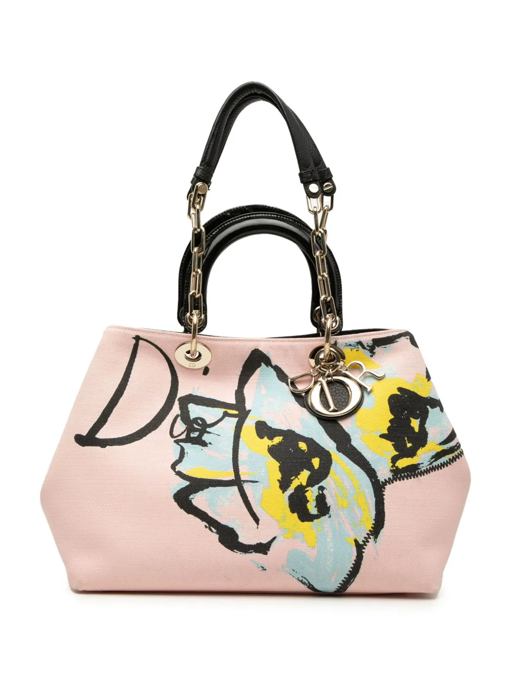 Christian Dior Pre-Owned 2014 Limited Edition Medium Canvas Floral Printed Diorissimo satchel - Rosa