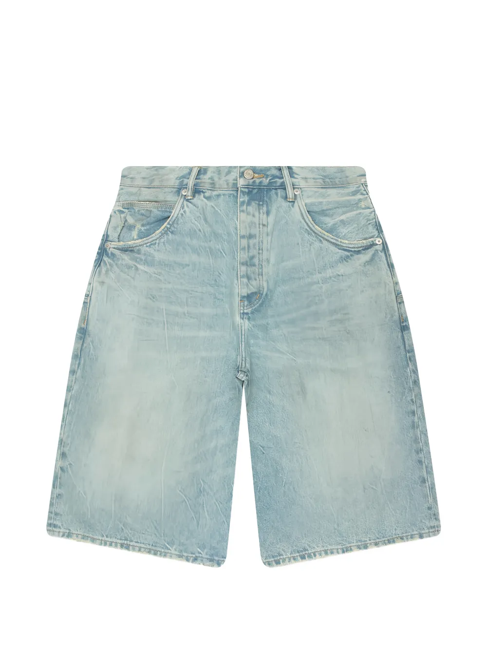 Purple Brand Dust Bowl distressed shorts - Blu