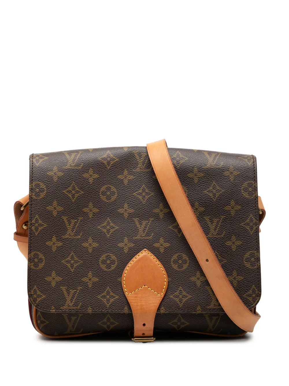 Louis Vuitton Pre-Owned 1990 Monogram Cartouchiere GM crossbody bag - Marrone