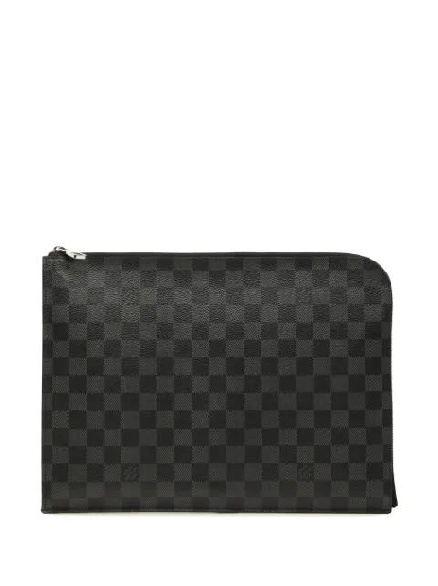 Louis Vuitton Pre-Owned 2017 Damier Graphite Pochette Jour GM clutch bag