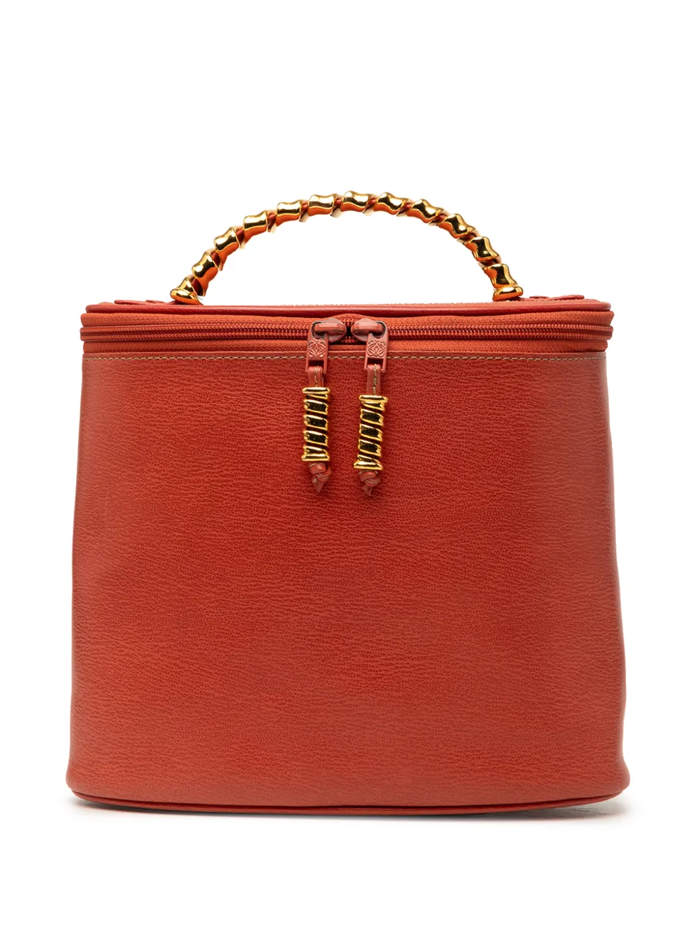 Loewe Pre-Owned 20th Century Leather Velasquez Twist vanity bag - Orange