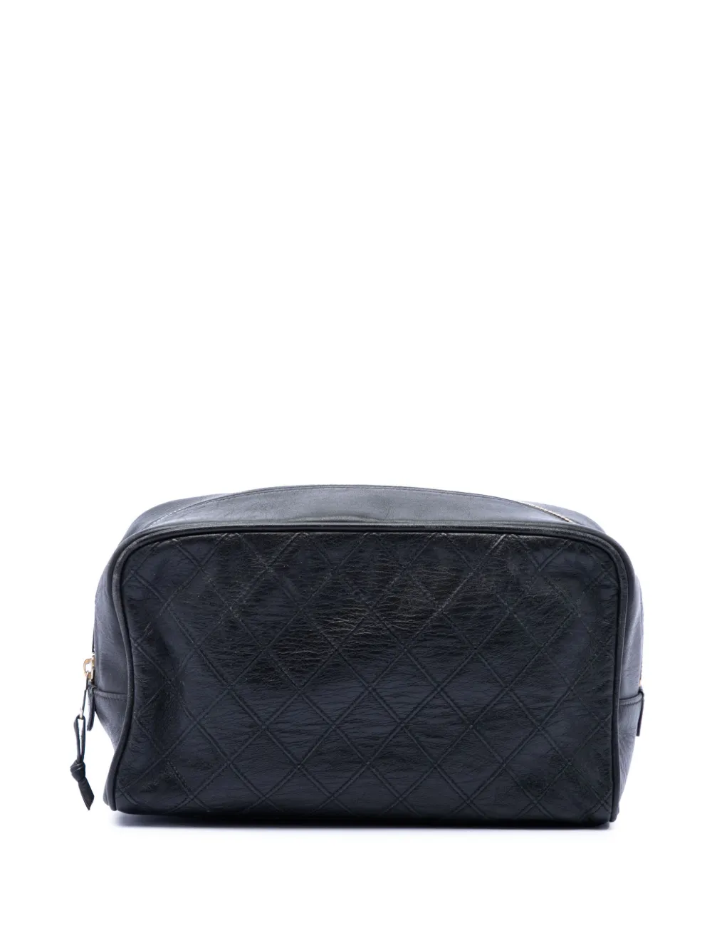 CHANEL Pre-Owned 1989-1991 Quilted Lambskin Cosmetic pouch - Schwarz
