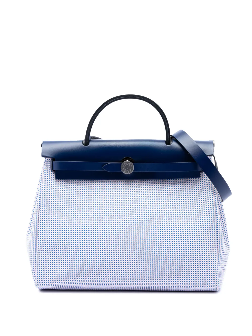 Hermès Pre-Owned 2021 Toile Criss Viking Vache Hunter Herbag Zip 31 satchel - Blau