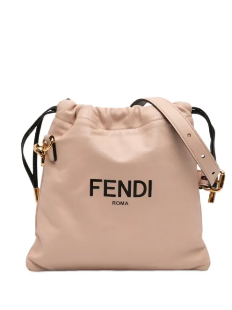 Fendi Pre-Owned bolsa crossbody Roma pequeña de piel de becerro con cordones 2010-2026