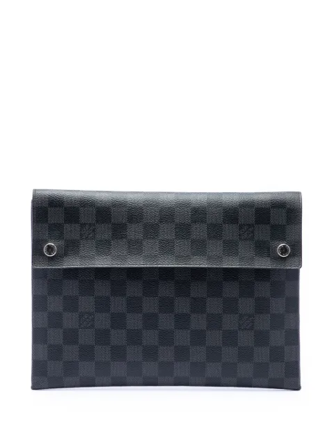 Louis Vuitton Pre-Owned 2019 Damier Graphite Alpha Triple Pochette clutch bag